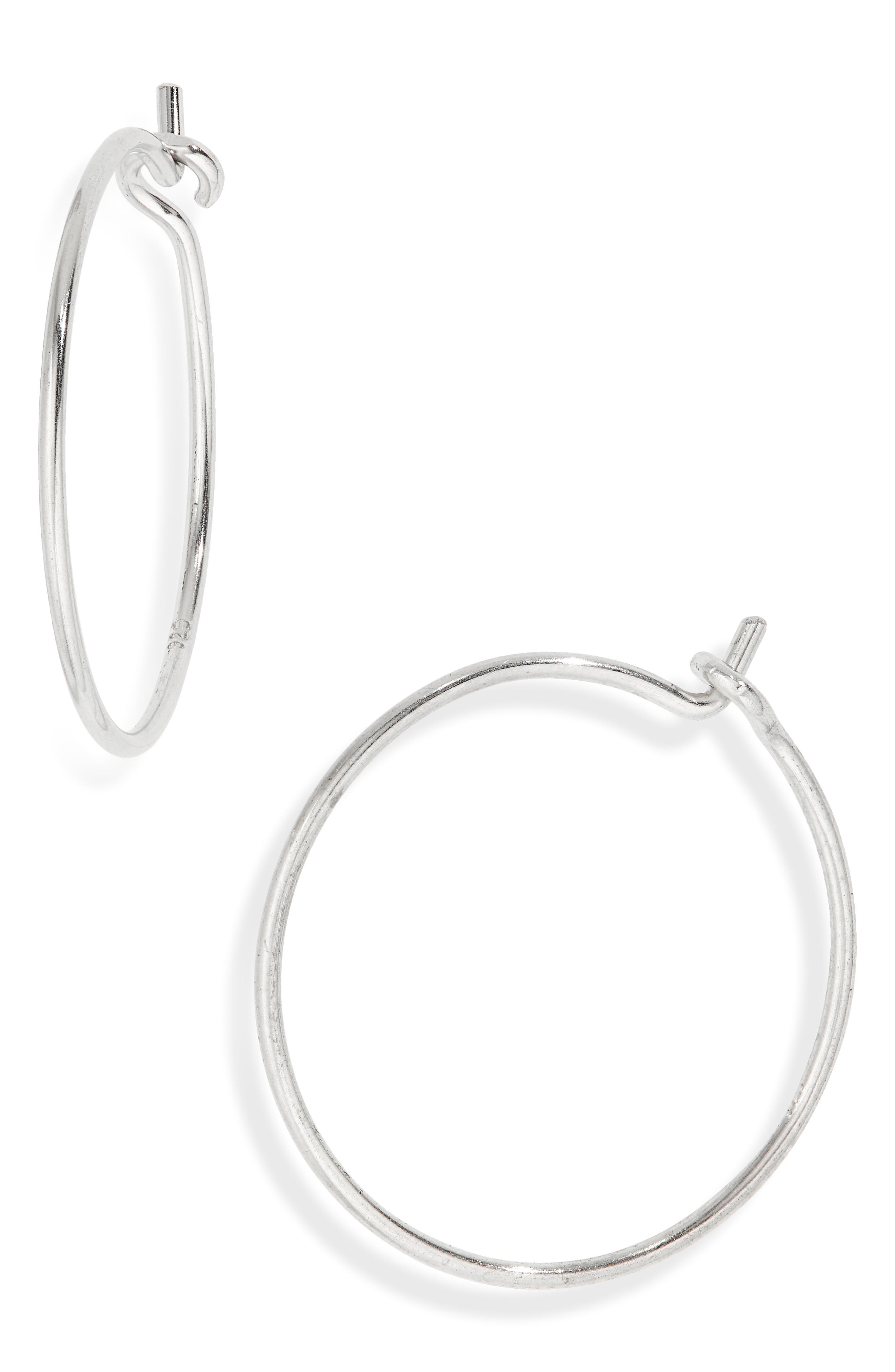 Madewell Delicate Wire Hoop Earrings (Women) | Nordstromrack
