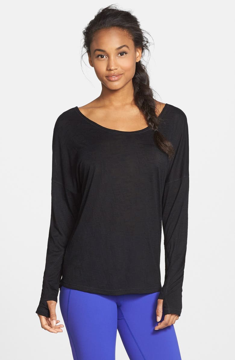 Zella 'Live Free' Long Sleeve Tee, Alternate, color, 