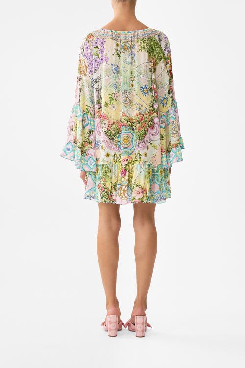 Camilla A Line Frill Dress Just Coasting In Multi