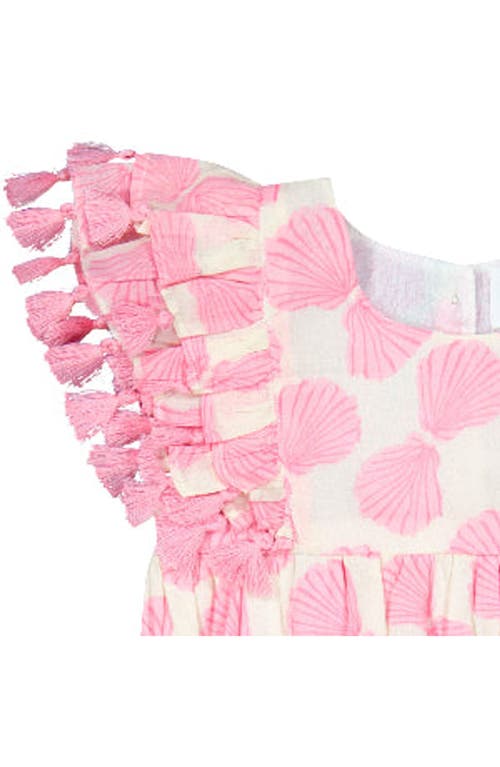 Mer St. Barth Anna Baby Romper Shell Beach Pink In Pink