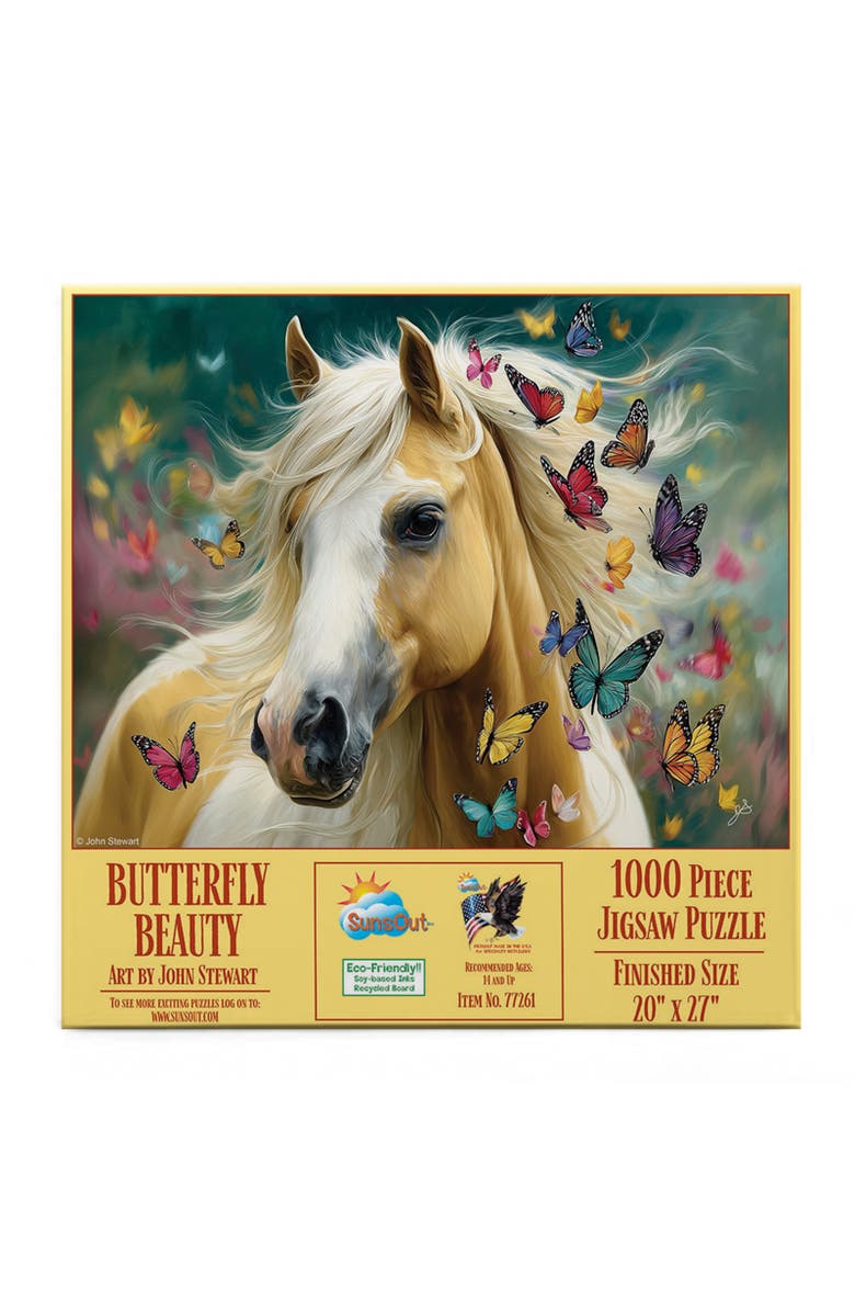 Sunsout Butterfly Beauty 1000 piece Jigsaw Puzzle for Adults, Alternate, color, Multicolor