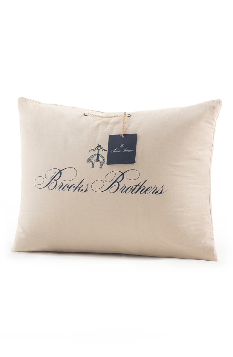 Brooks Brothers Linen Pillow, Alternate, color, Cream