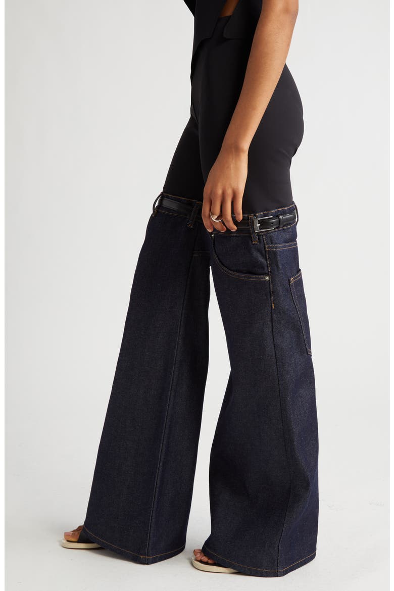 Hybrid Denim Legwarmer Leggings, Alternate, color, BLACK/ DARK NAVY