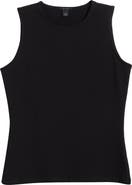 Halogen® Sleeveless Stretch Cotton Knit Shell Top