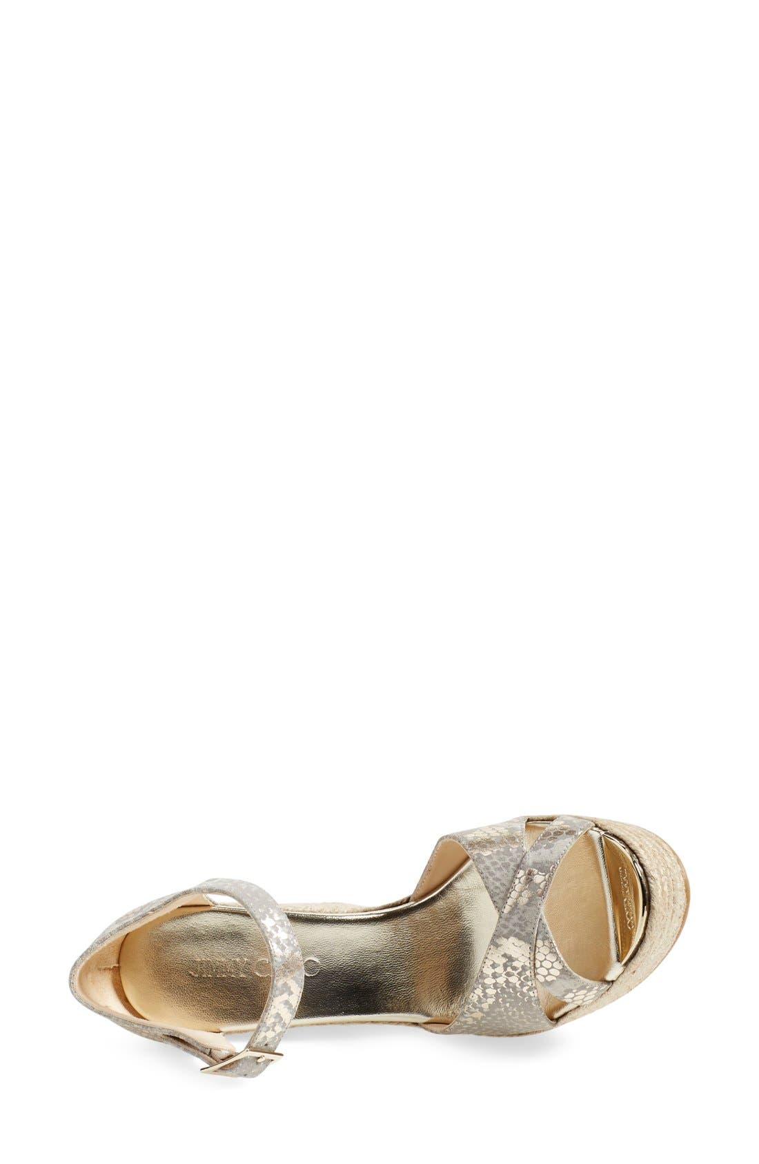 'Pallis' Wedge Sandal (Nordstrom Exclusive), Alternate, color, LIGHT KHAKI SUEDE