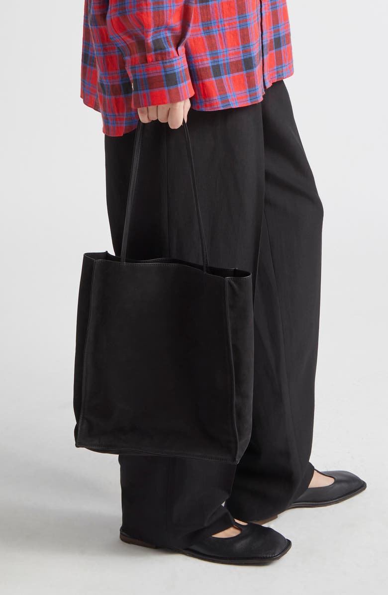 The Row To Go Leather Tote, Alternate, color,