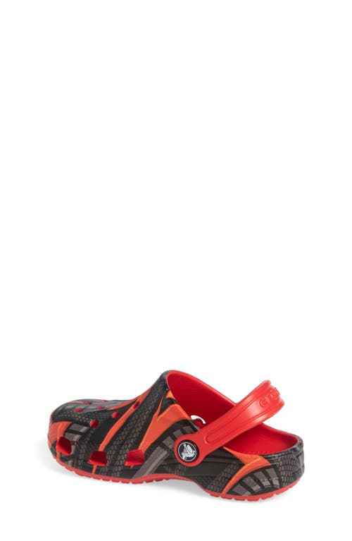 Crocs Kids' Baya Print Clog In Flame