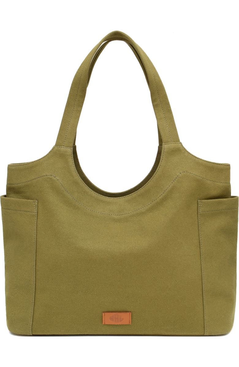 New Amsterdam Leatherworks Annika Tote Bag, Main, color, Olive