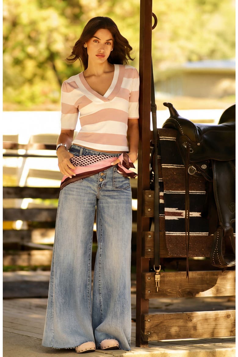 Blake High Waist Superwide Leg Jeans, Alternate, color, BRIGHT