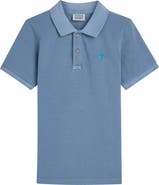 Scotch & Soda Kids' Logo Embroidered Piqué Polo