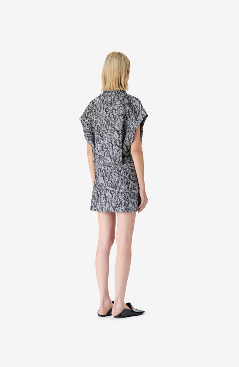 IRO Estel Cap Sleeve Tweed Vest, Alternate, color, Mixed Brown