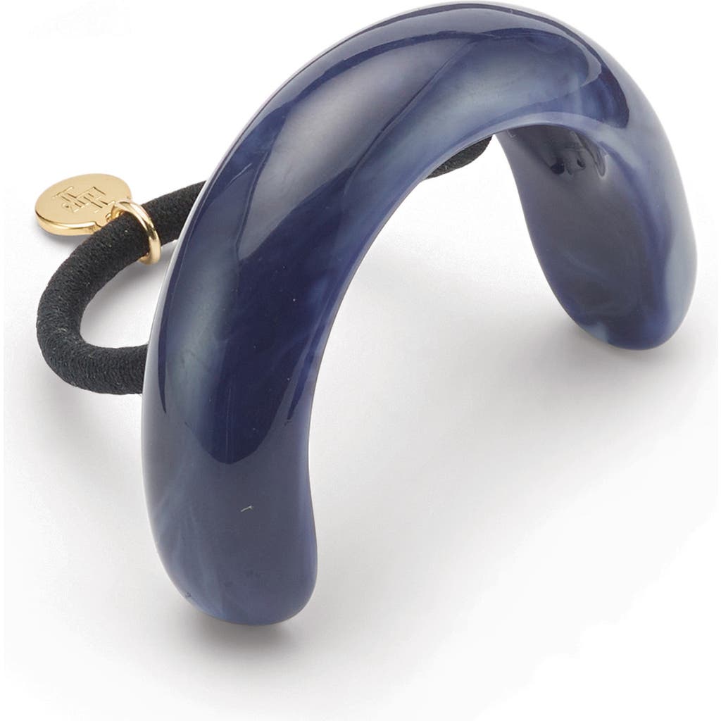 Lelet Ny Marbled Arch Ponytail Cuff In Blue