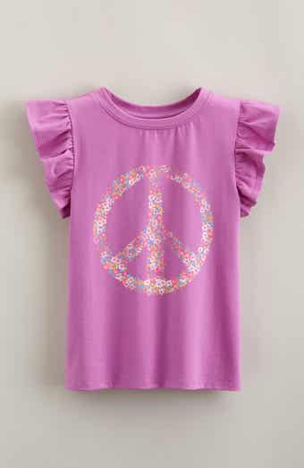 Tucker + Tate Kids' Flutter Sleeve Cotton Graphic T-Shirt