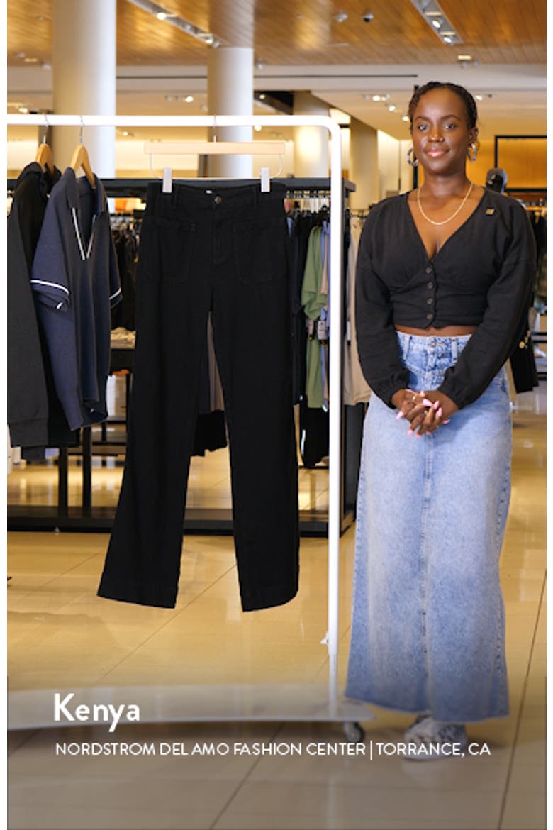 Nico Patch Pocket Super High Waist Wide Leg Jeans video