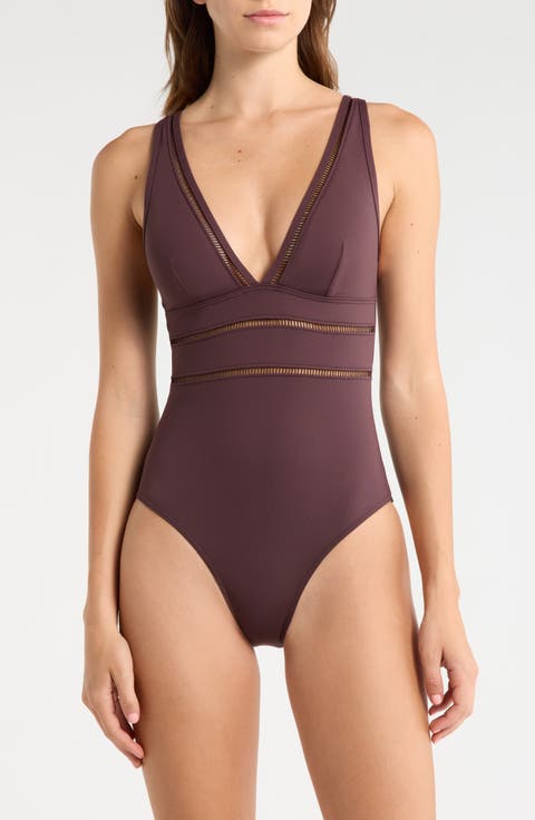 Spliced Plunge One-Piece