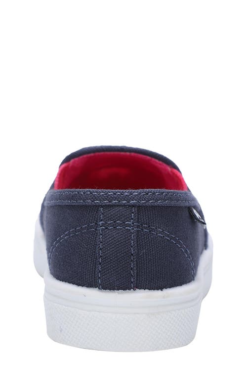 Oomphies Kids' Madison Slip-on Sneaker In Navy/multi