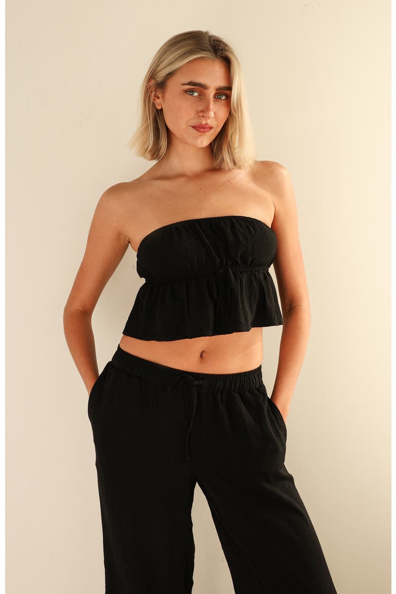 Kenna Crop Top, Main, color, Black