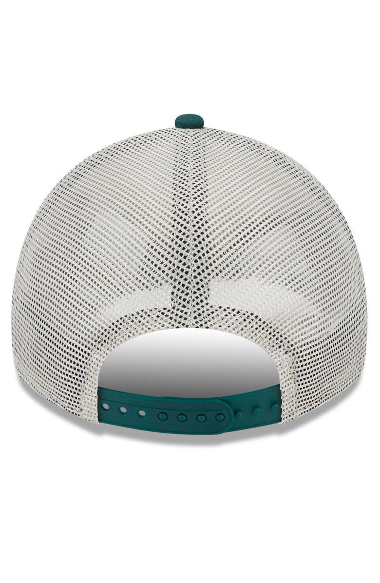 New Era Men's New Era Green Oakland Athletics Property Trucker 9TWENTY Snapback Hat, Alternate, color, Green