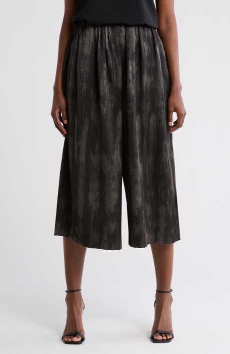 PATRIZIA LUCA Wide Leg Crop Pants