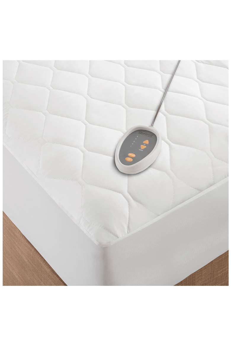 Twin Mattress Pad, Alternate, color, WHITE