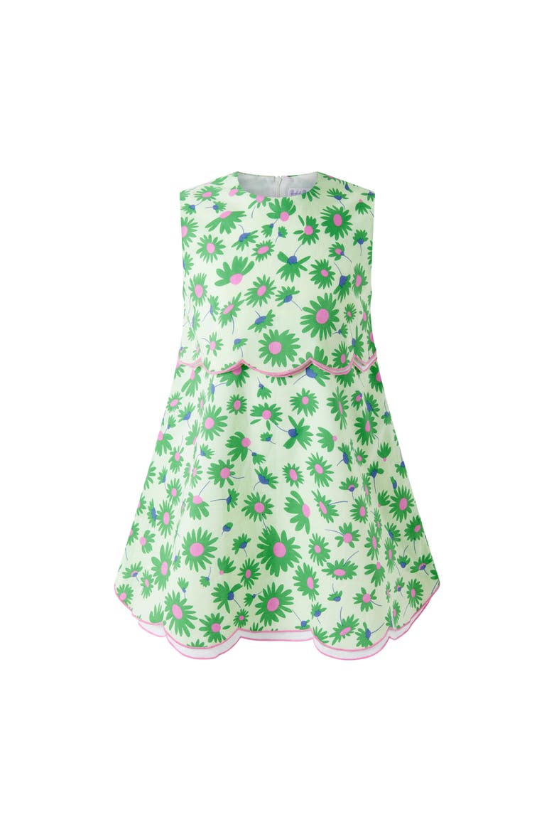 Floral Shift Dress, Main, color, Green