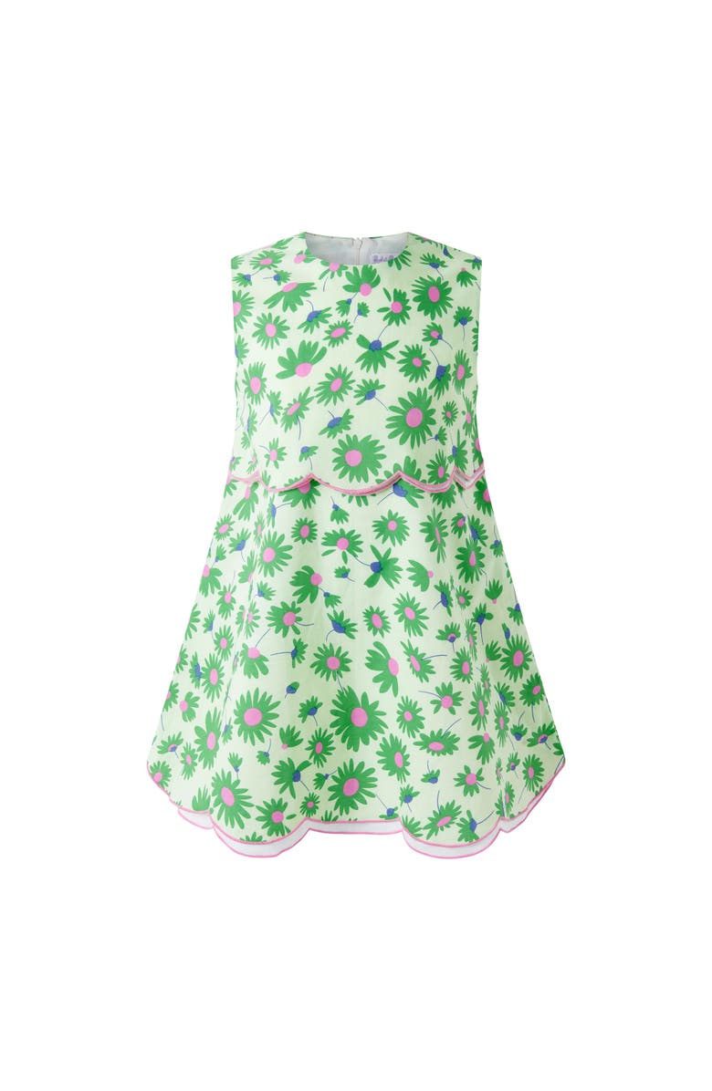 Rachel Riley Floral Shift Dress, Main, color, Green