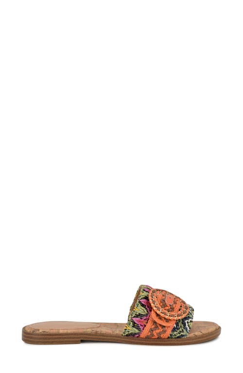 Nine West Poland Slide Sandal In Orange