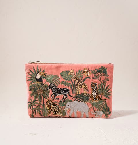 World Wildlife Velvet Everyday Pouch