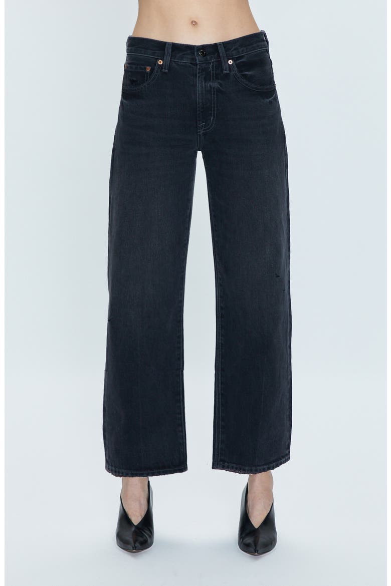 Lexi High Waist Ankle Straight Leg Jeans, Main, color, MERCURY