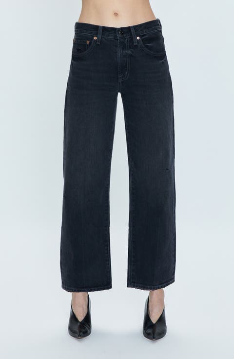 Lexi High Waist Ankle Straight Leg Jeans (Mercury)