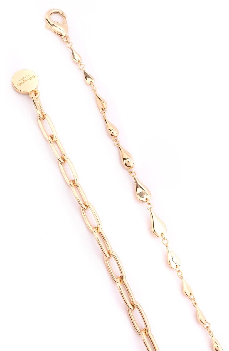 Kate Spade New York molten metal chain belt, Alternate, color, 