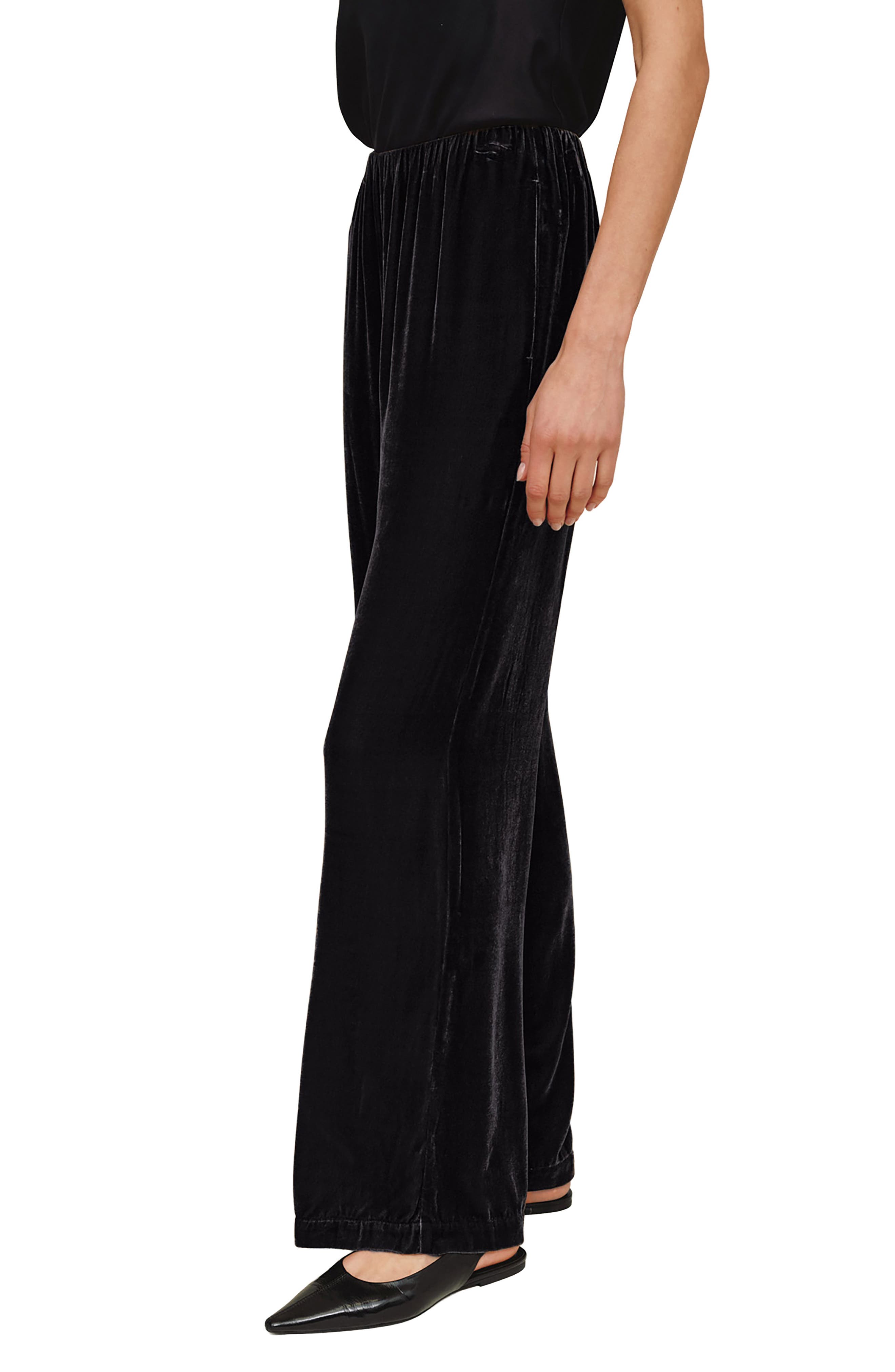 Bella Dahl Sleek Clean Wide Leg Velvet Pants (Women) | Nordstrom