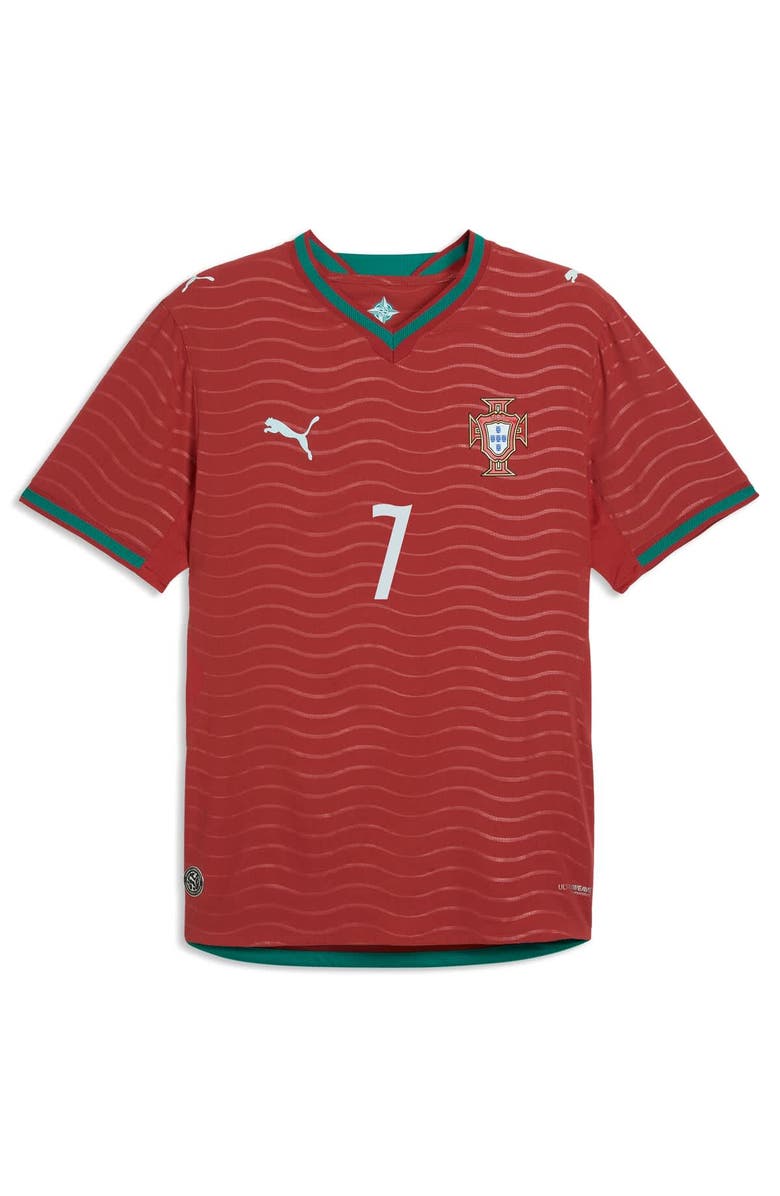 PUMA Men's Puma Cristiano Ronaldo Red Portugal National Team 2026 Home Authentic Jersey, Alternate, color, Red