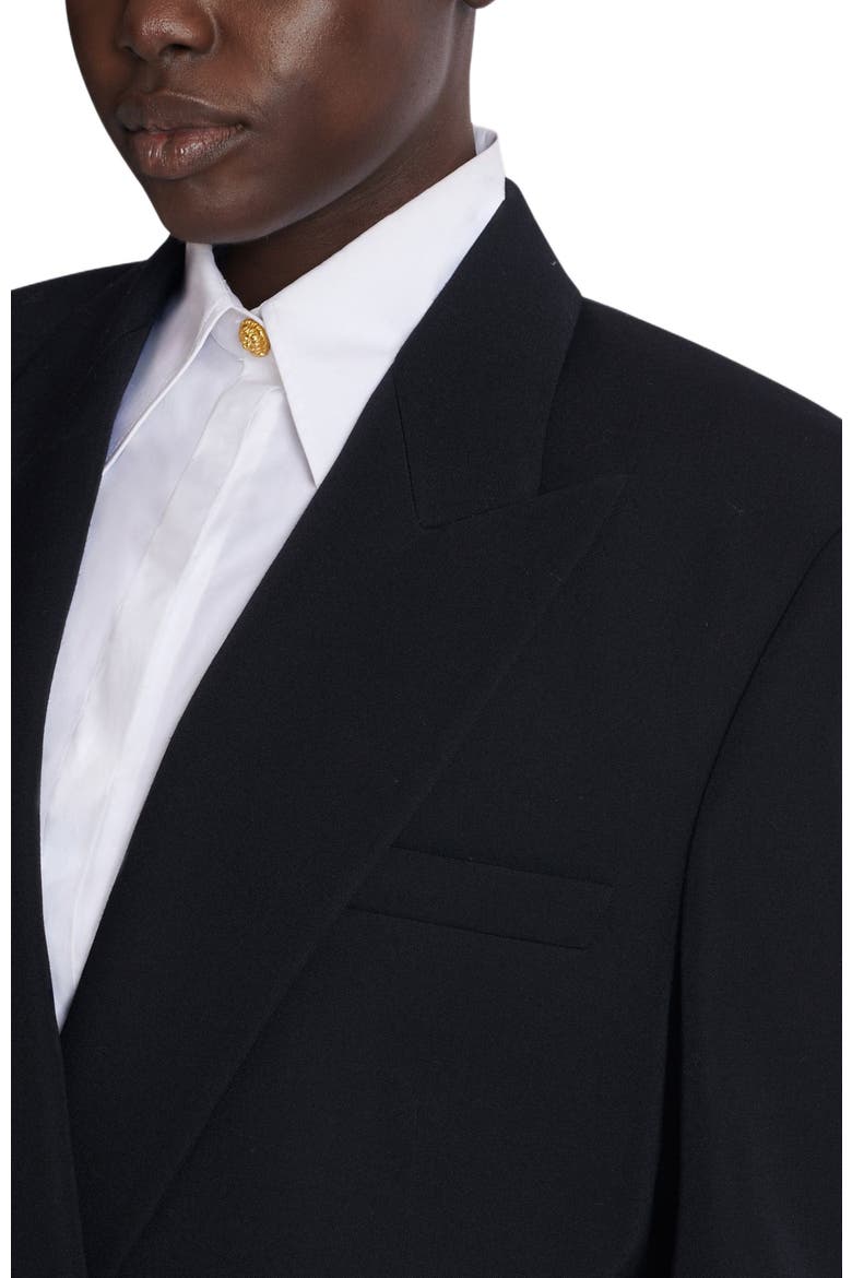 Oversized grain de poudre jacket, Alternate, color, black