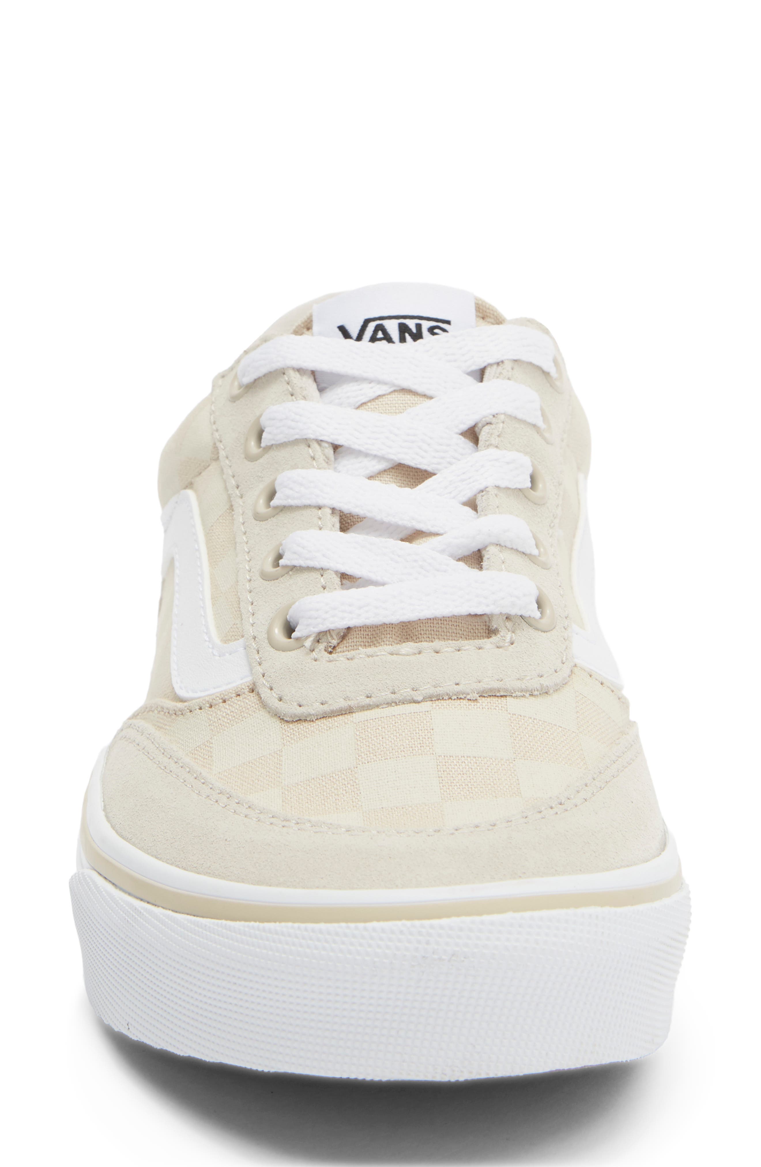 Vans Brooklyn Sneaker, Alternate, color, Check Textile Oatmeal