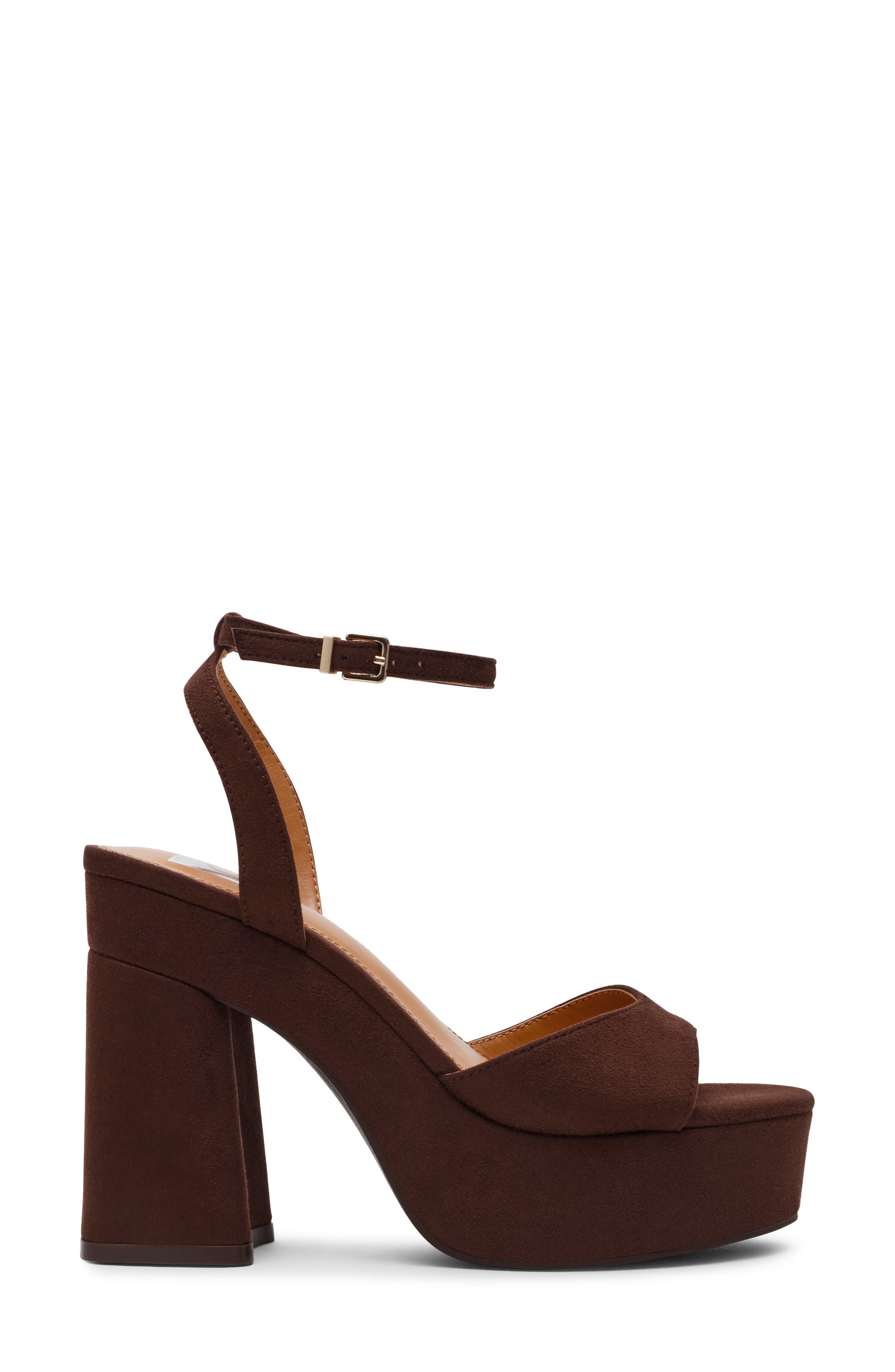 Wizzard Ankle Strap Platform Sandal, Alternate, color, BROWN