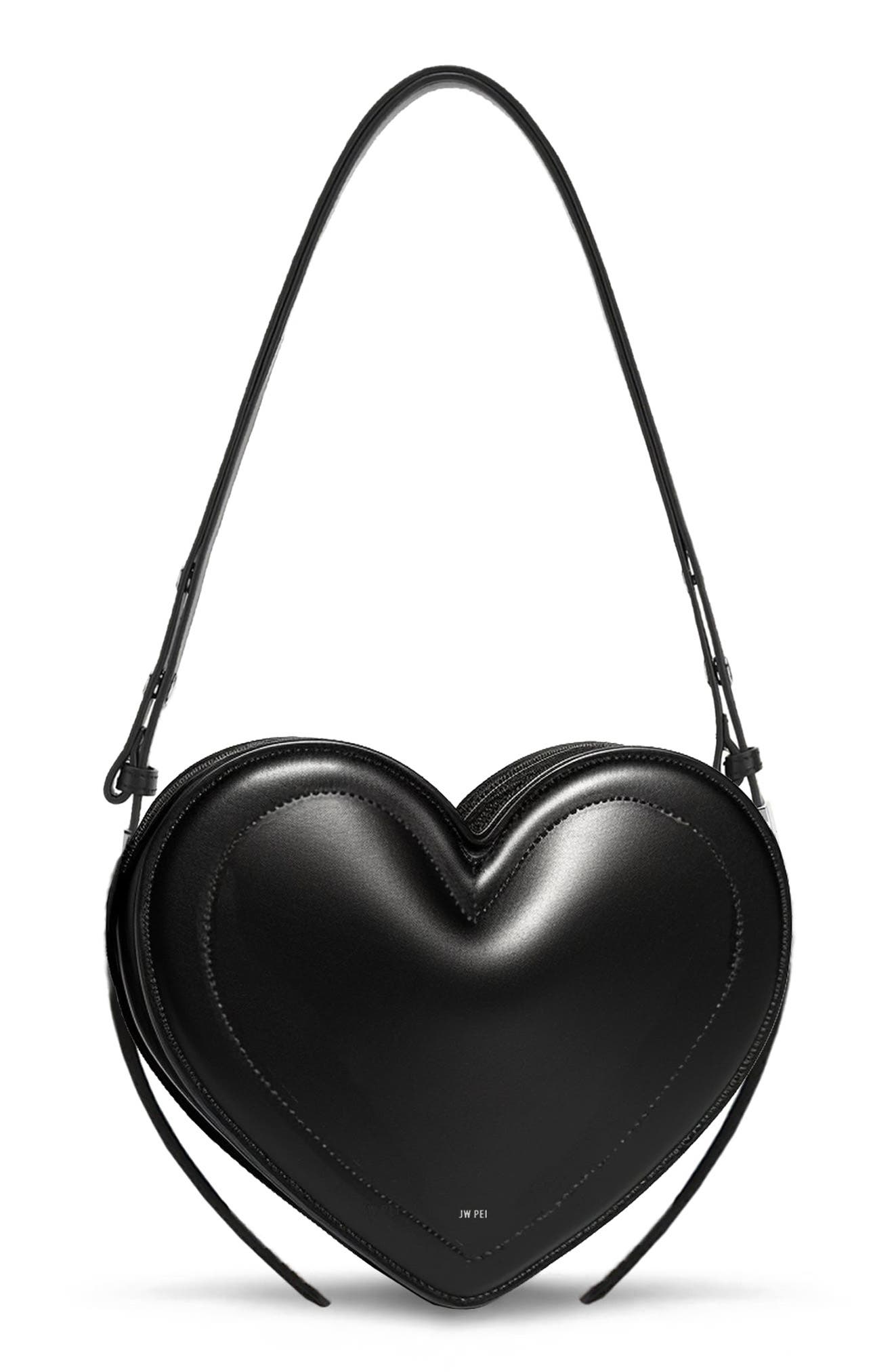 JW PEI Arlene Faux Leather Heart Shoulder Bag, Main, color, 