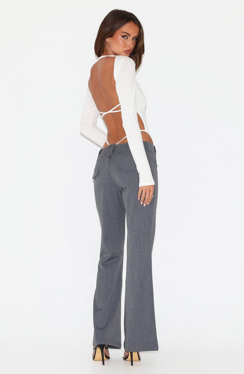 Tiger Mist Kittie Low Rise Pants, Alternate, color, Grey