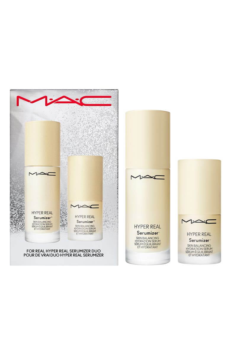 MAC Cosmetics For Real Hyper Real Serumizer<sup>™</sup> Skin Balancing Hydration Serum Duo $99 Value, Main, color, 