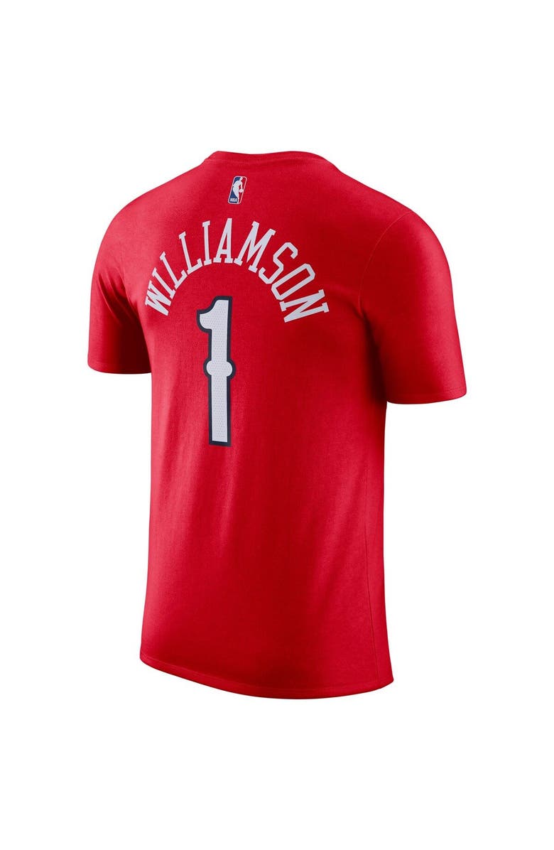 Jordan Brand Men's Jordan Brand Red New Orleans Pelicans 2020/21 Zion Williamson Statement Name & Number T-Shirt, Alternate, color, Red