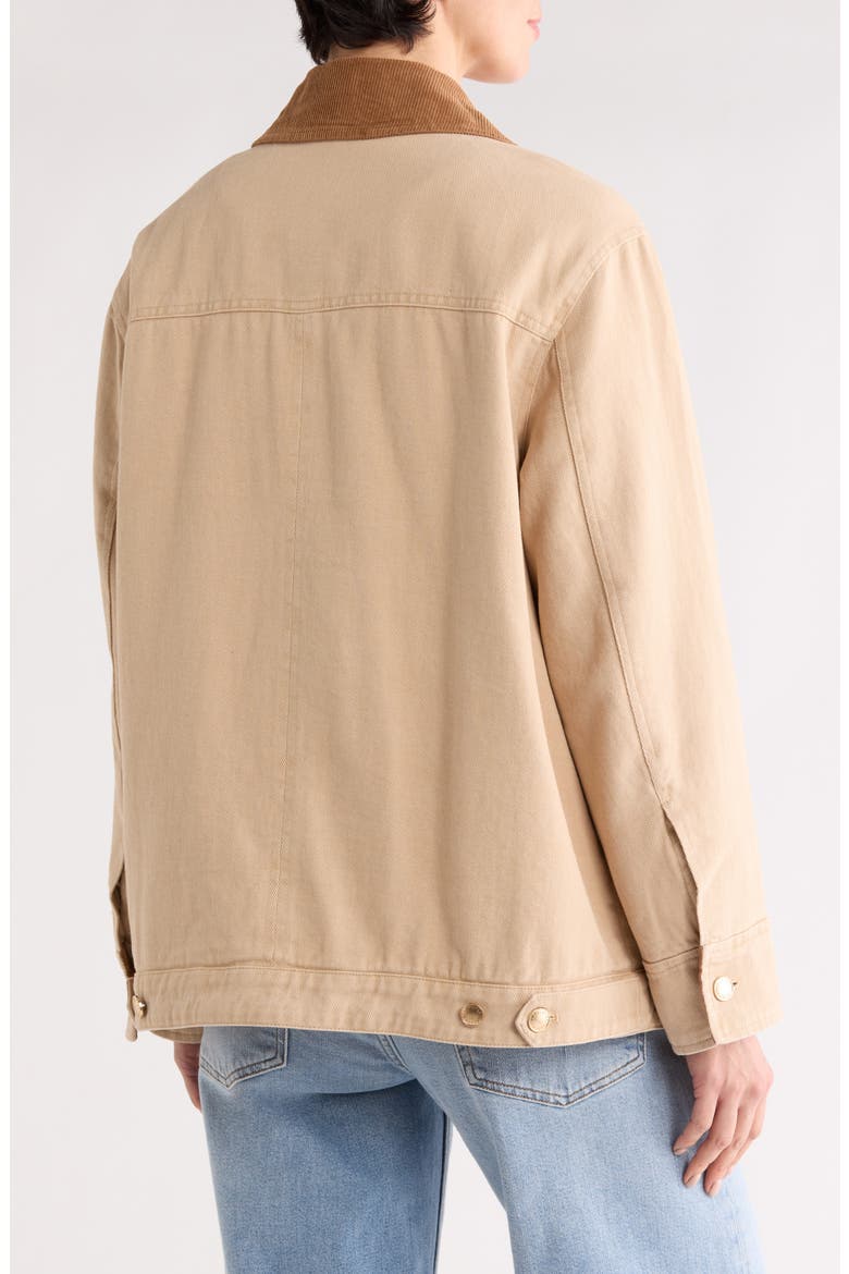 Relaxed Fit Barn Jacket, Alternate, color, PARCHMENT