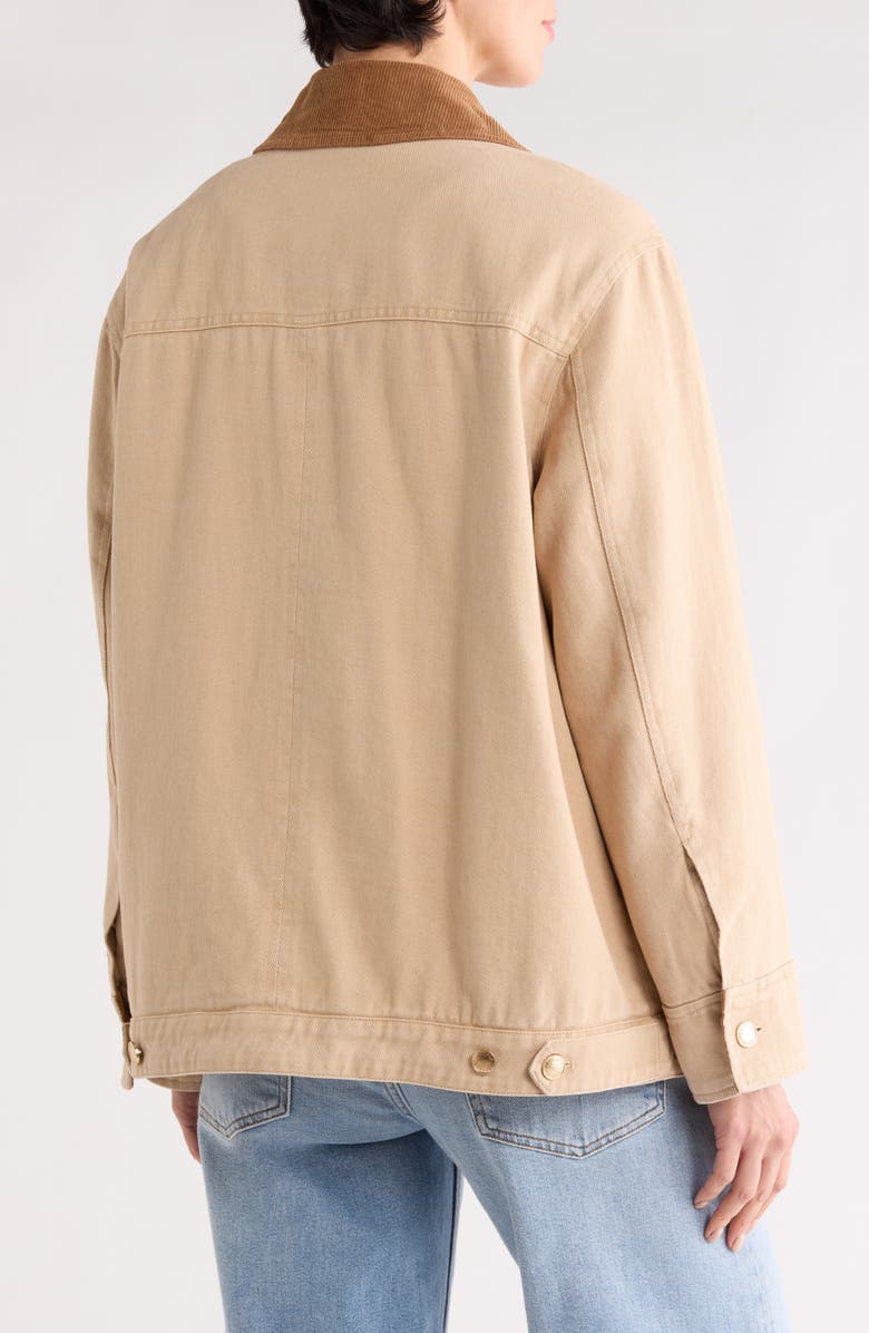Avec Les Filles Relaxed Fit Barn Jacket, Alternate, color, Parchment