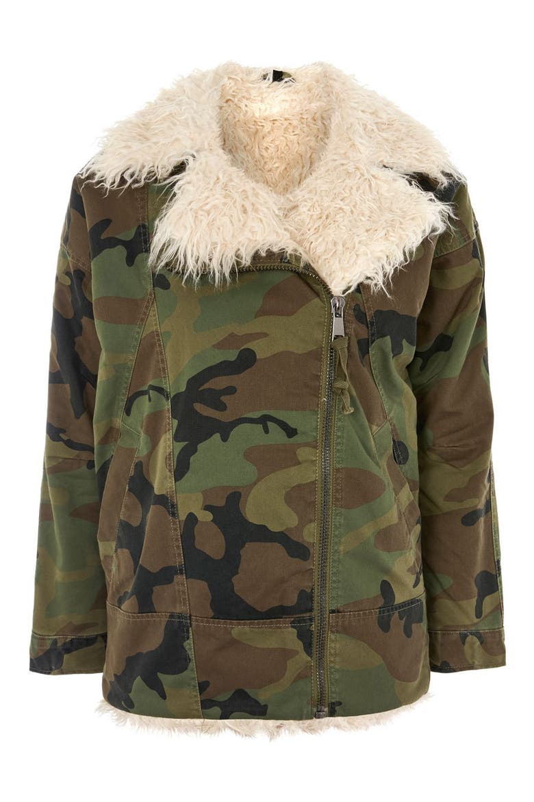 Jake Camouflage Jacket, Alternate, color, OLIVE MULTI