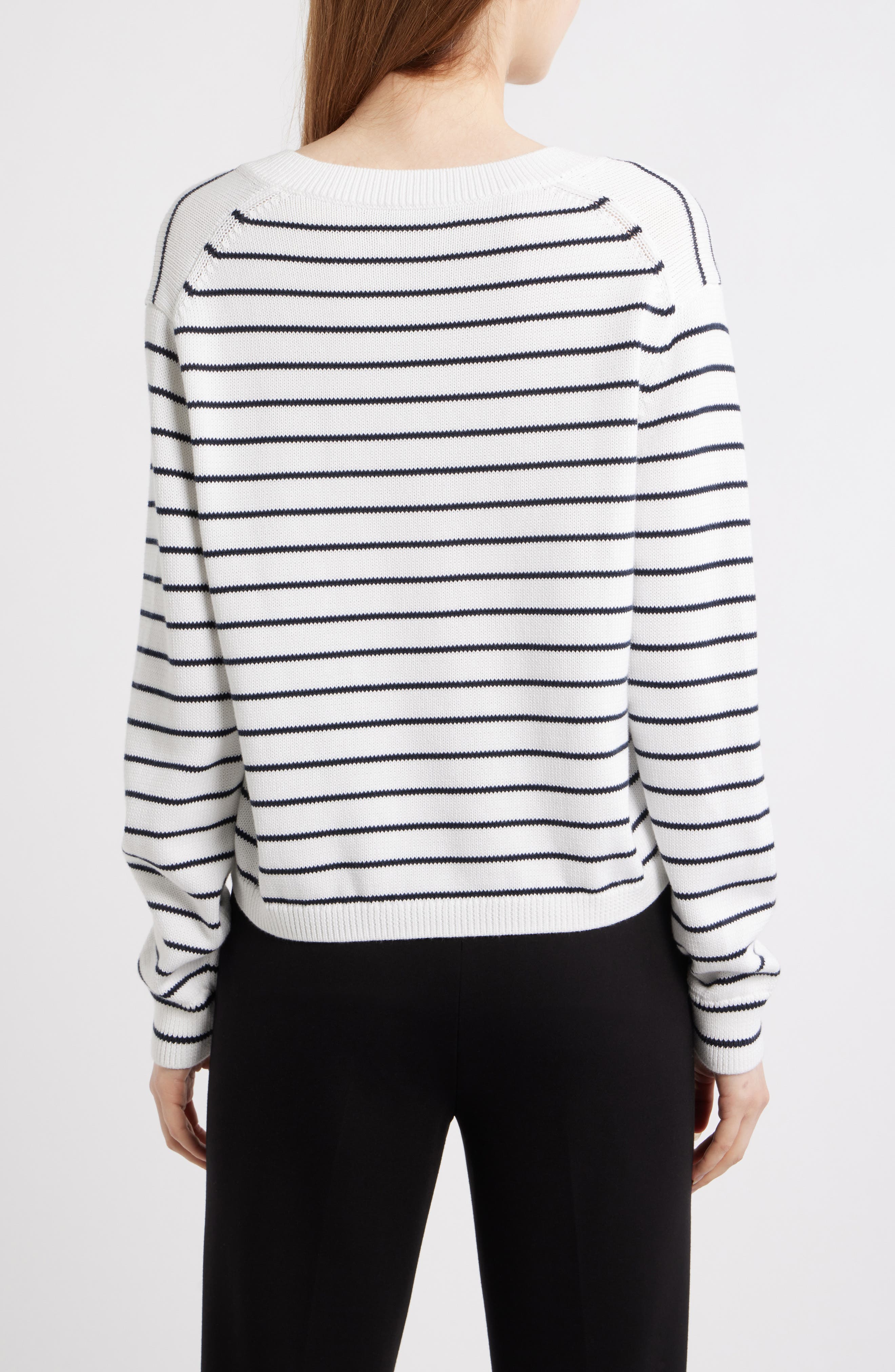 Theory Waverly Crop Stripe Sweater (Women) | Nordstromrack