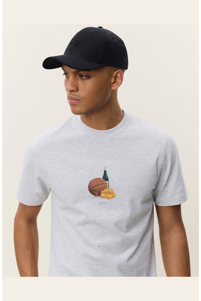 Lemons Organic Cotton Graphic T-Shirt, Alternate, color, SNOW MELANGE
