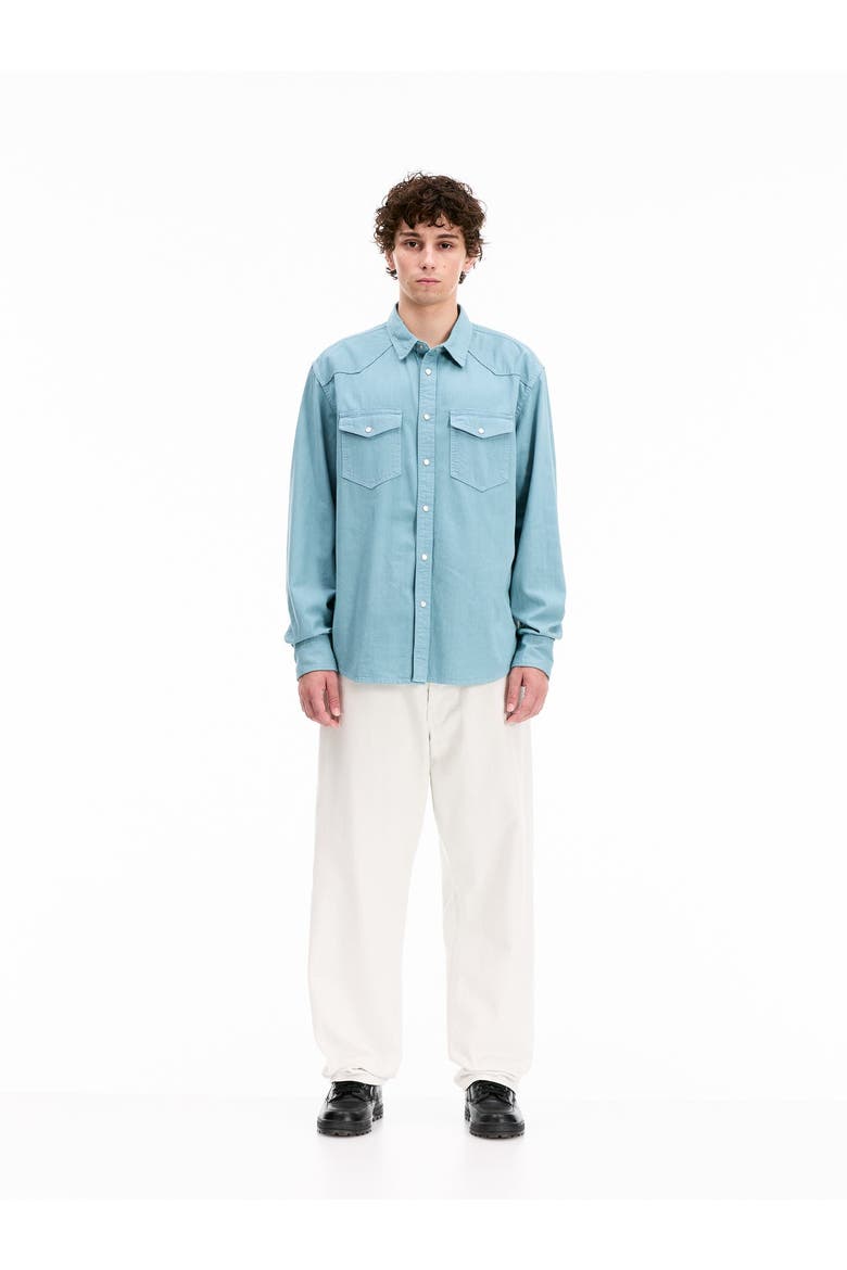 Denim Shirt, Alternate, color, Bleached