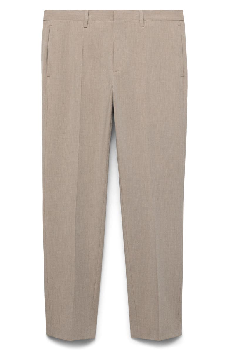 MANGO Super Slim Fit Stretch Suit Pants, Alternate, color, Sand