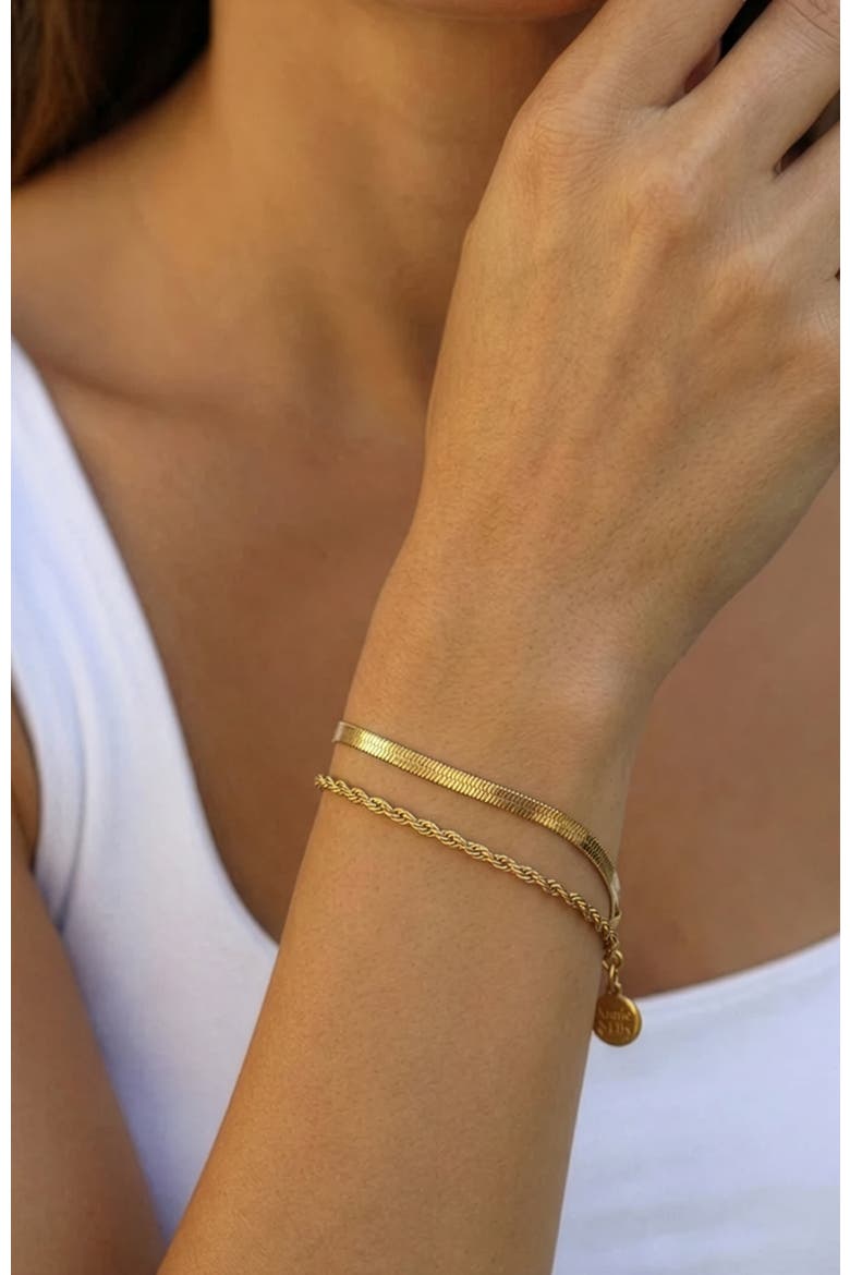 Essential Layered Bracelet, Alternate, color, Silver
