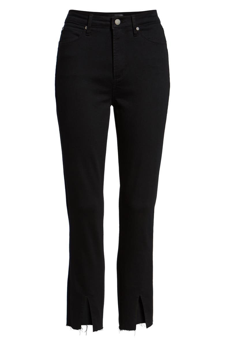 Leith High Waist Split Hem Skinny Jeans, Alternate, color, 