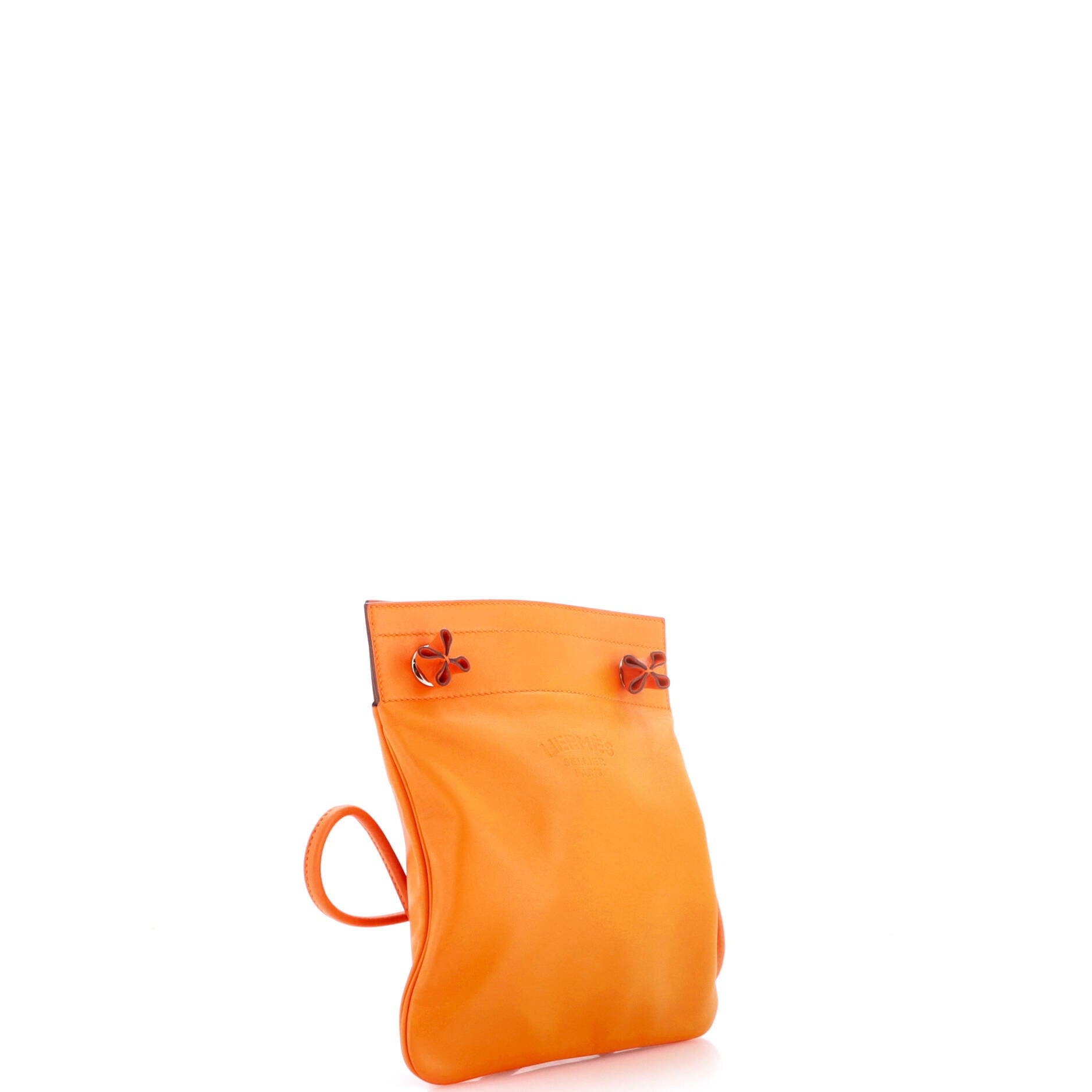 Aline Bag Milo Lambskin and Swift Mini, Alternate, color, Orange